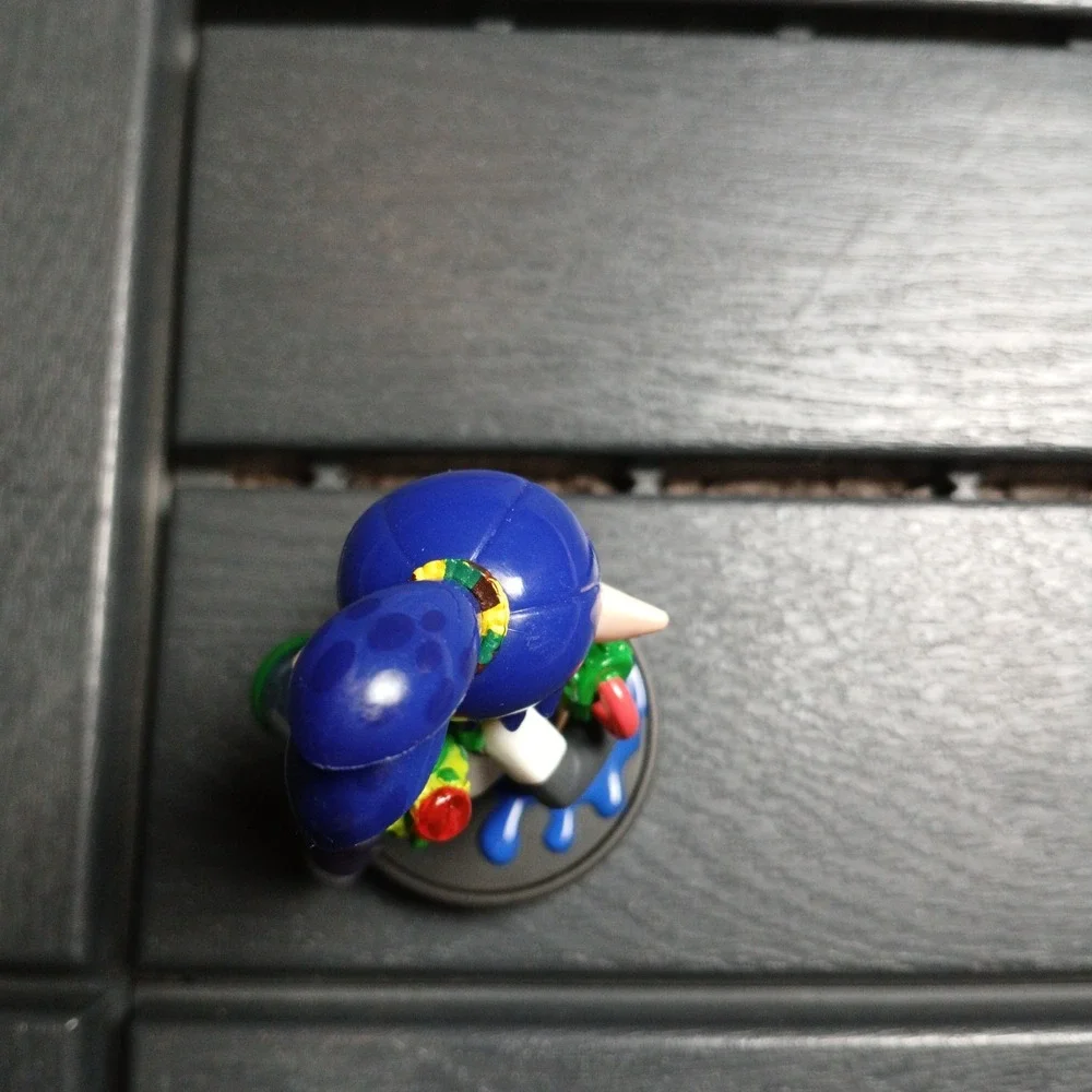 Used Blue‎ Inkling Boy Amiibo Nintendo Switch Splatoon Figurine - VG1